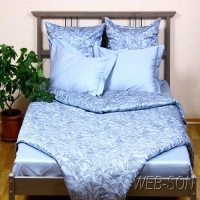 Одноцветное постельное белье Blue hotel Balimena