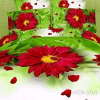 Постельное белье в подарочной упаковке "Gerbera" 3 D