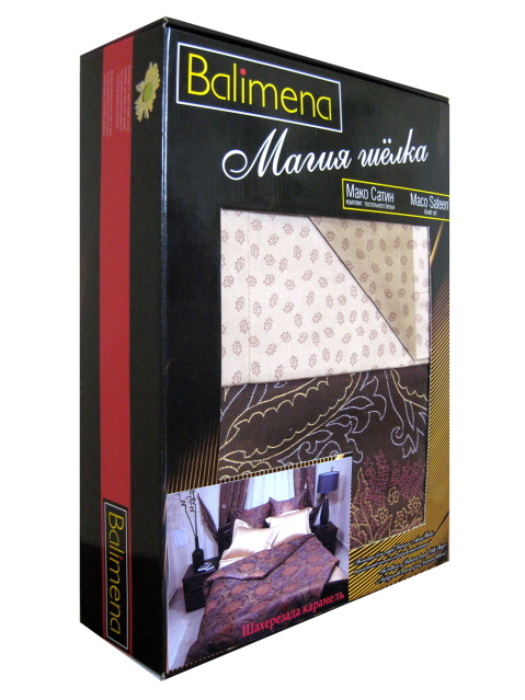 Коробка подарочная ПВХ для постельного белья. Производство Balimena.